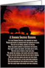 Native American Buffalo Pagan Summer Solstice Litha Blessings card