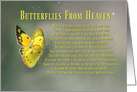 Butterflies From Heaven Sympathy Grieving Support card