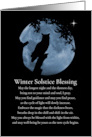 Native American Inspired Owl Winter Solstice Blessings card