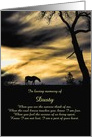 Custom Spiritual Horse Sympathy, Loss of Horse card