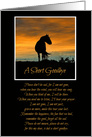 Spiritual Horse Memorial Sympathy card