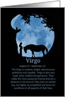 Virgo Happy Birthday Zodiac Birthday card