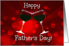 Happy Father’s Day Toasting Wine Glasses card