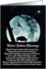 Native American Inspired Winter Solstice Blessings With Buffalo, card
