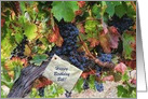 Wine Vineyard Happy Birthday Custom card