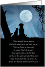 Spiritual Pet Sympathy Card with Dog and Cat Memorial card