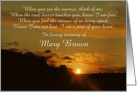 Spiritual Custom Name Sympathy with Poem card