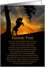 Horse Sympathy with Spiritual Poem card