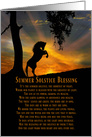 Horse and Sun Summer Solstice, Summer Solstice Blessing card