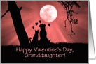 Cute Dog and Kitty with Hearts Happy Valentine’s Day Customizable card