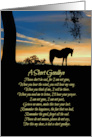 Horse Sympathy Spiritual Memorial Tribute Condolences card