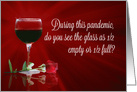 Wine Humor Pandemic Corona Virus Encouragement card