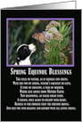 Ostara Spring Equinox Blessing Butterfly and Cute Puppy card