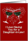 Happy Birthday Daughter in Law Funny Wine Themed Customizable card