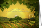 Mother’s Day for Daughter in Law with Wine and Vineyard card
