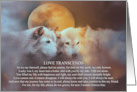 Spiritual Sympathy With Wolves and Poem card