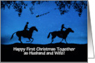 First Christmas as a Married Couple Newlywed Country Western Custom card
