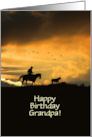 Grandpa Happy Birthday Country Western Cowboy Custom Front card