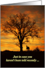 Encouragement with Horse and Oak Tree The World is a Better Place card