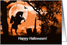 Teen Halloween with Headless Horseman Custom Text on Cover card