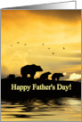 Fathers Day Cute Papa Bear and Cubs card