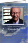 Sympathy Custom Photo For Family Relation or Grandfather Spiritual card