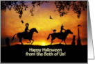 Halloween from the Two of Us or Both of Us Cute Fantasy Custom Text card