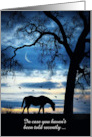 Thank You Caregiver Custom Front Beautiful World Nature Horse card