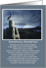 Remembrance Anniversary of Death Passing Spiritual Poem Sea card