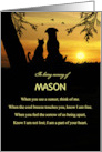 Pet Sympathy Dog and Cat Custom Name In Loving Memory Memorial card