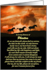 Horse Sympathy Memorial Custom Name with Spiritual Poem Beautiful card