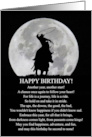 Birthday Life is A Ride Country Western Cowboy Horse and Steer Roping card