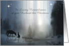 Christmas Holiday in Loving Remembrance of your Husband Custom Cover card