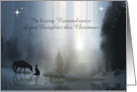 Christmas Remembrance of Daughter Custom Text Cover card