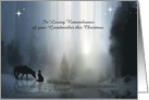 Grandmother Christmas Remembrance Custom Text Cover Western Cowboy card