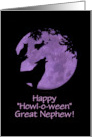 Grandnephew or Great Nephew Happy Halloween Cute Animals Custom card