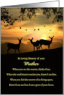 Sympathy Condolences For Loss of Mother Custom Front with Poem card