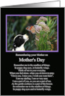 Mothers Day Remembrance with Poem Puppy and Butterfly card