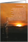 Sympathy for Loss of Son Ocean and Sunset Poem Custom Cover card