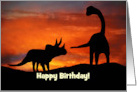 Birthday Dinosaurs to a Great Kid Custom Cover card