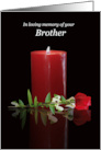 Sympathy Loss of Brother Condolences Memorial card