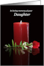 Daughter Sympathy In Loving Memory Condolences Remembrance card
