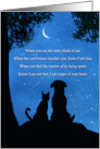 Pet Sympathy Dog and Cat with Spiritual Poem General Pet Sympathy card