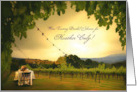Wedding Shower Winery Wine Tasting Custom Name Text on Cover card