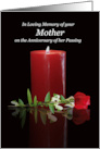 Mother Anniversary of Death Passing Remembrance Memorial card