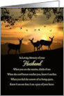 Husband Anniversary of Passing Memorial Tribute Nature and Sunset card