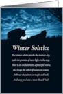 Winter Solstice Blessing with Buffalo and Dreamcatcher Spiritual Yule card