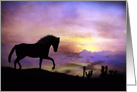Beautiful Horse Encouragement, Strength Facing Challenges card