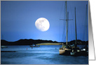 harbor moonlight birthday card