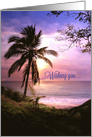 Happy Birthday Tropical, Palm Tree, Coastal Pretty card